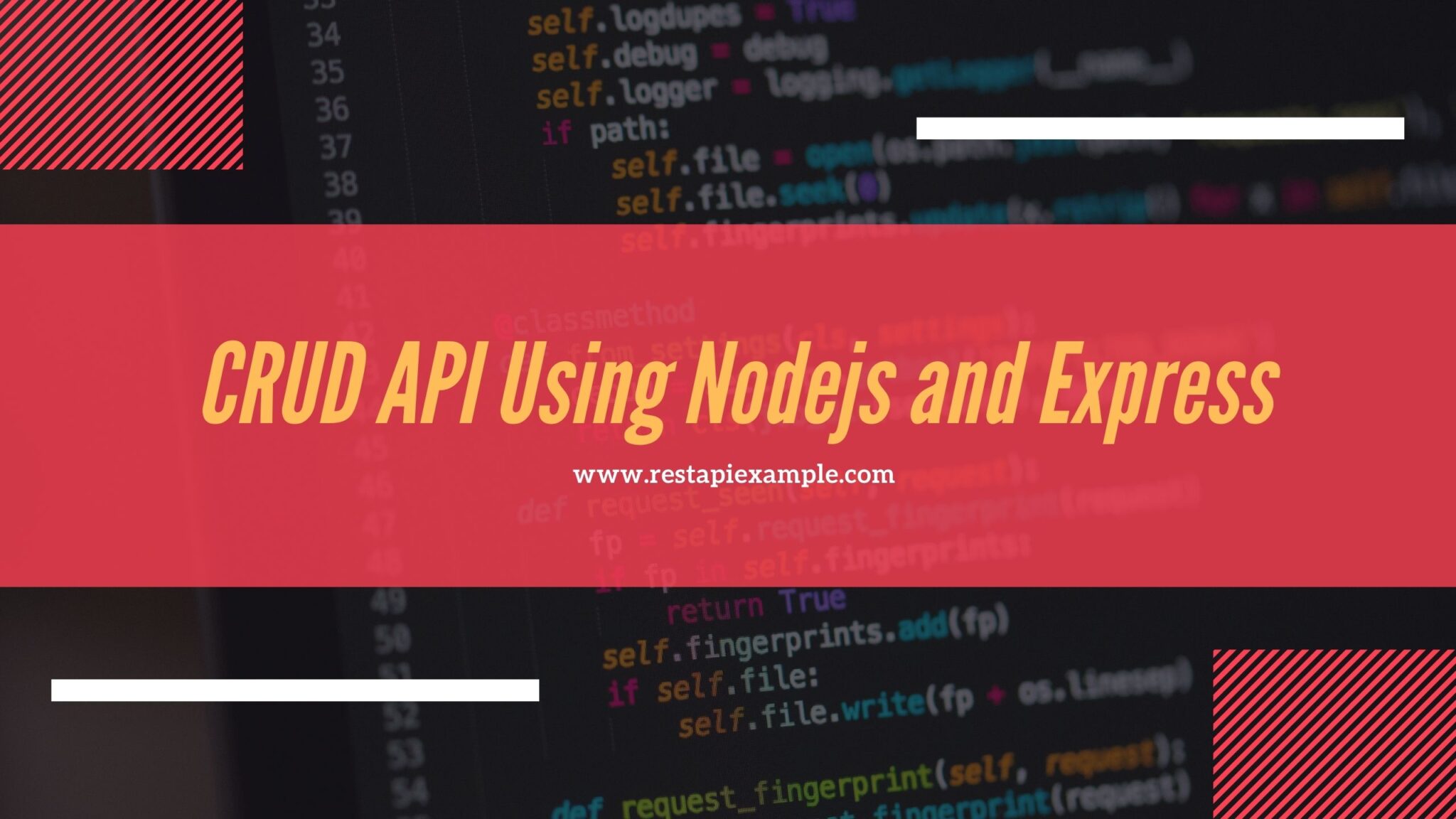 CRUD API Using Nodejs and Express